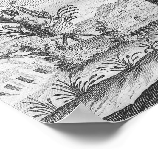 Antiek familiestructuur Plaats uw eigen namen en f Poster (Hoek)