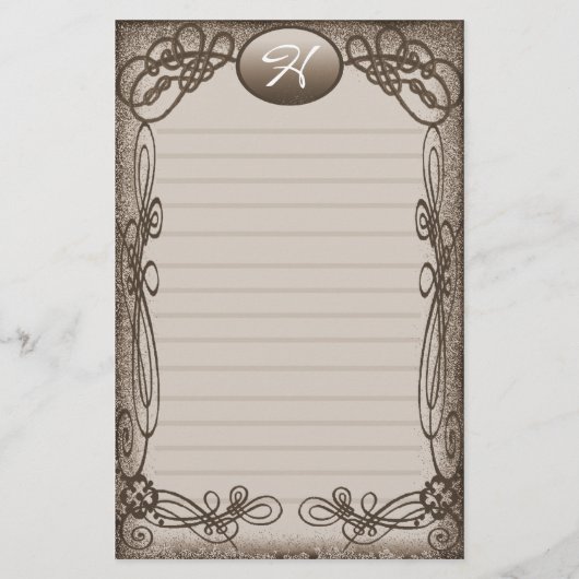 antiek fancy briefpapier (Voorkant)