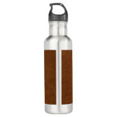 Antiek Faux-leder en goudmonogram Waterfles (Achterkant)