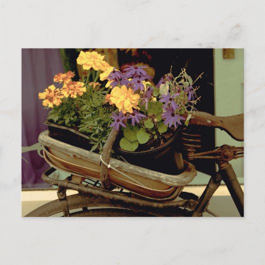 Antiek fiets briefkaart (Voorkant)