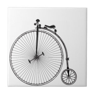 Antiek fiets tegeltje