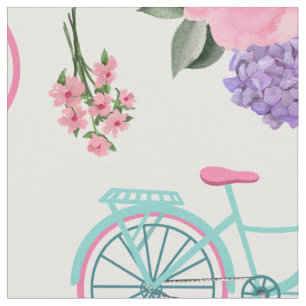 Antiek fietsen met bloemen in mandje aanpassen stof