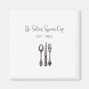 Antiek Flatware Food Business Artisan Foodie Magneet