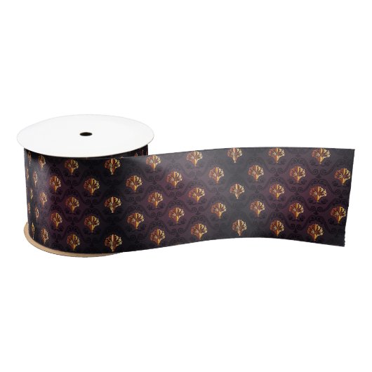 antiek, , fleur de lis, damask, rustig gold lint (Spoel)