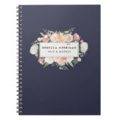 Antiek Floral Blush & Navy Notitieboek (Voorkant)