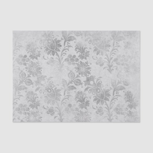 Antiek Floral Damask Tissuepapier (Voorkant)