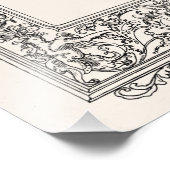 Antiek Floral Mermaid Old Lijst Border Foto Afdruk (Hoek)