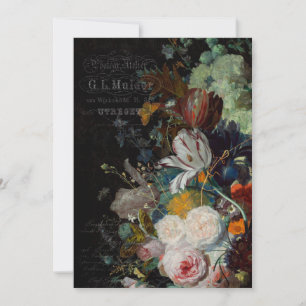 Antiek Floral nog steeds Notitiekaartje
