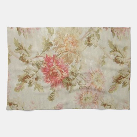 Antiek Floral Toile Theedoek (Horizontaal)