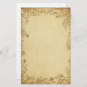  Antiek Floral Wedding Briefpapier (Voorkant / Achterkant)