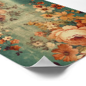 Antiek Florals Poster (Hoek)