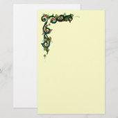 ANTIEK FLORENTINE FLORAL MOTIFS BRIEFPAPIER (Voorkant / Achterkant)