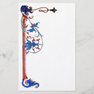 ANTIEK FLORENTINE FLORAL MOTIFS BRIEFPAPIER