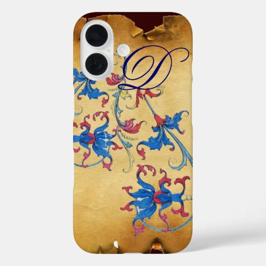 ANTIEK FLORENTINE FLORAL MOTIFS MONOGRAM Case-Mate iPhone CASE (Achterkant)
