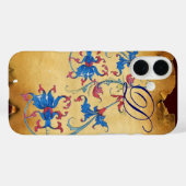 ANTIEK FLORENTINE FLORAL MOTIFS MONOGRAM Case-Mate iPhone CASE (Achterkant (horizontaal))