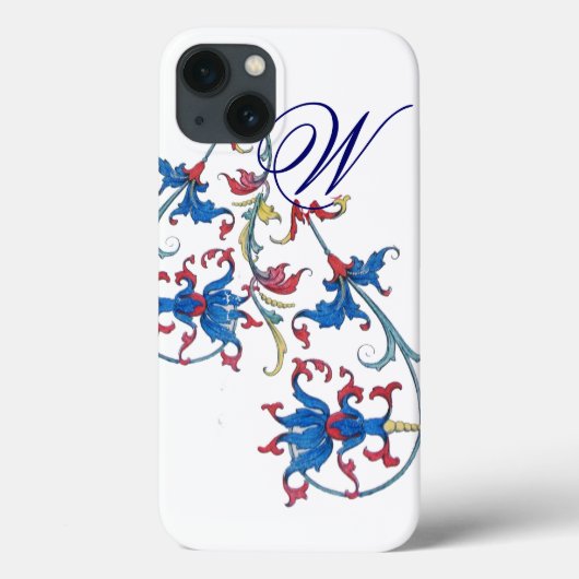ANTIEK FLORENTINE FLORAL MOTIFS MONOGRAM Case-Mate iPhone CASE (Achterkant)