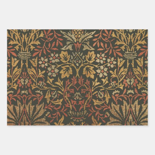Antiek Flower Morris Garden Floral Wallpaper Inpakpapier Vel (Voorkant 3)