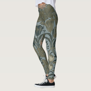 Antiek Flower Morris Garden Floral Wallpaper Leggings
