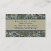 Antiek Flower Morris Garden Floral Wallpaper Visitekaartje (Achterkant)