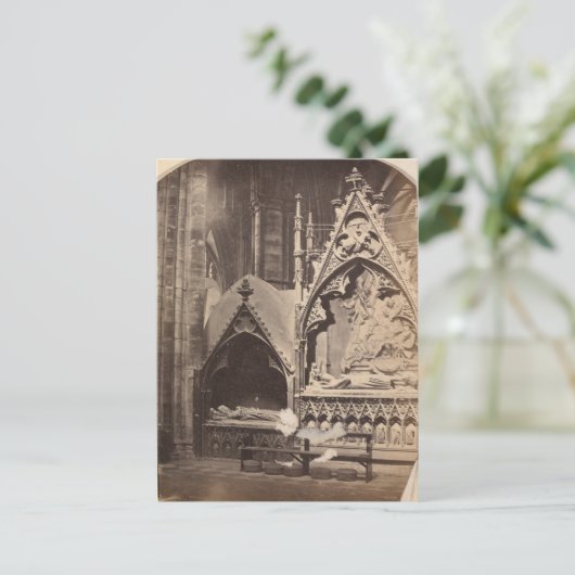 Antiek foto Aangepaste uitnodiging voor Halloween (Staand voorkant)