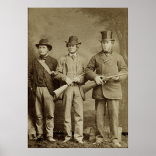 Antiek foto - De jachtpartij Poster