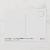 Antiek Frankrijk Eiffeltoren, Paris-Expo 1900 Briefkaart (Achterkant)