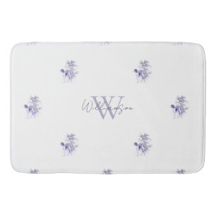 Antiek Frans Blauw Dog Monogram Badmat