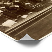 Antiek Frans Hair Salon Coiffure Poster (Hoek)