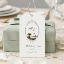 Antiek Frans landelijk monogram huwelijkscadeau