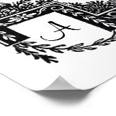 Antiek Frans Lijst Trees Personalized Wedding Poster (Hoek)