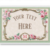 Antiek Frans Roos, Lijst blanco Sticker (Voorkant)