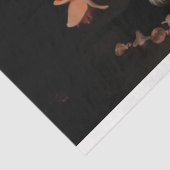 Antiek Frans Tafelklok 2 Decoupage papier (Detail)