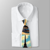 Antiek Franse Chic Eiffel Tower Stropdas (Gebonden)
