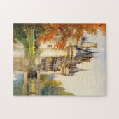 Antiek Franse Kasteel Waterverf Puzzel | (Horizontaal)