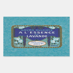 Antiek-Franse lavender Soap Rechthoekige Sticker