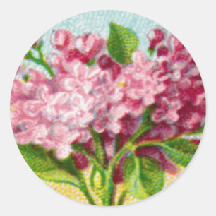 Antiek Franse Lila Ronde Sticker