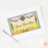 Antiek Franse Parfum Rechthoekige Sticker (Envelop)