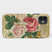 Antiek Franse Rozen Case-Mate iPhone Case (Achterkant (horizontaal))