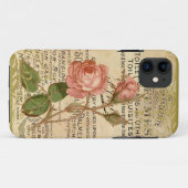 Antiek Franse Rozen Case-Mate iPhone Case (Achterkant (horizontaal))