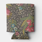 Antiek Franse Toile de Jouy 1800s Floral Branches Blikjeskoeler (Achterkant)