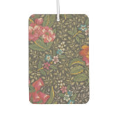 Antiek Franse Toile de Jouy 1800s Floral Branches Luchtverfrisser (Voorkant)