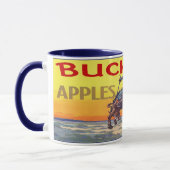 Antiek fruitkistlabel mok (Links)