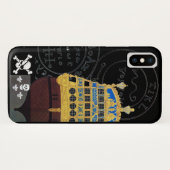 ANTIEK GALLEON- EN PIRATE-BEHANDELING Case-Mate iPhone CASE (Achterkant (horizontaal))