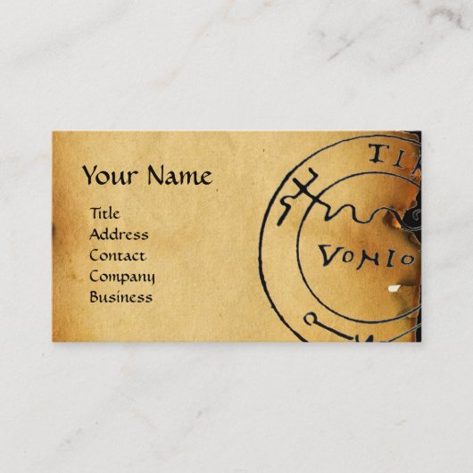 ANTIEK GALLEON- EN PIRATE-BEHANDELING VISITEKAARTJE (Voorkant)