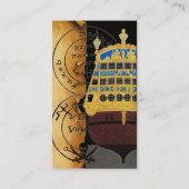 ANTIEK GALLEON- EN PIRATE-BEHANDELING VISITEKAARTJE (Achterkant)