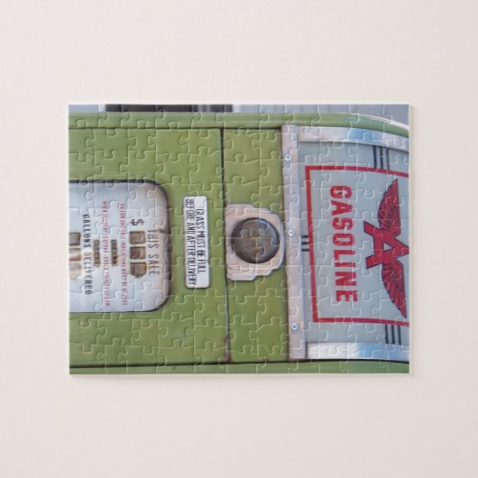 Antiek gaspomp legpuzzel (Horizontaal)