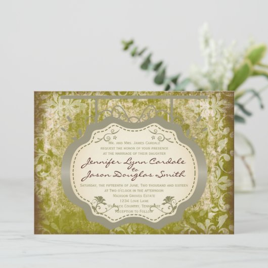 Antiek gebarentaal Uitnodiging tot huwelijk (Staand voorkant)