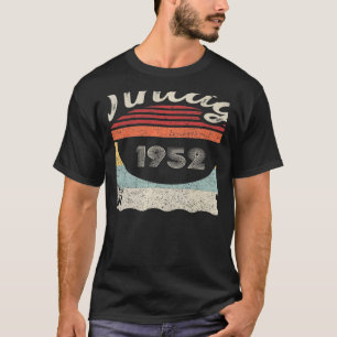 Antiek Geboren in 1952 70e verjaardag 70 jaar oud T-shirt