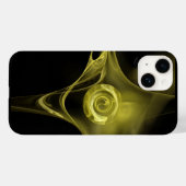 ANTIEK GEEL FRACTAAL ROOS Case-Mate iPhone CASE (Achterkant (horizontaal))