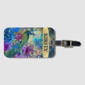 Antiek geïllustreerd perceel- en bloembollen bagagelabel (Voorkant (horizontaal))